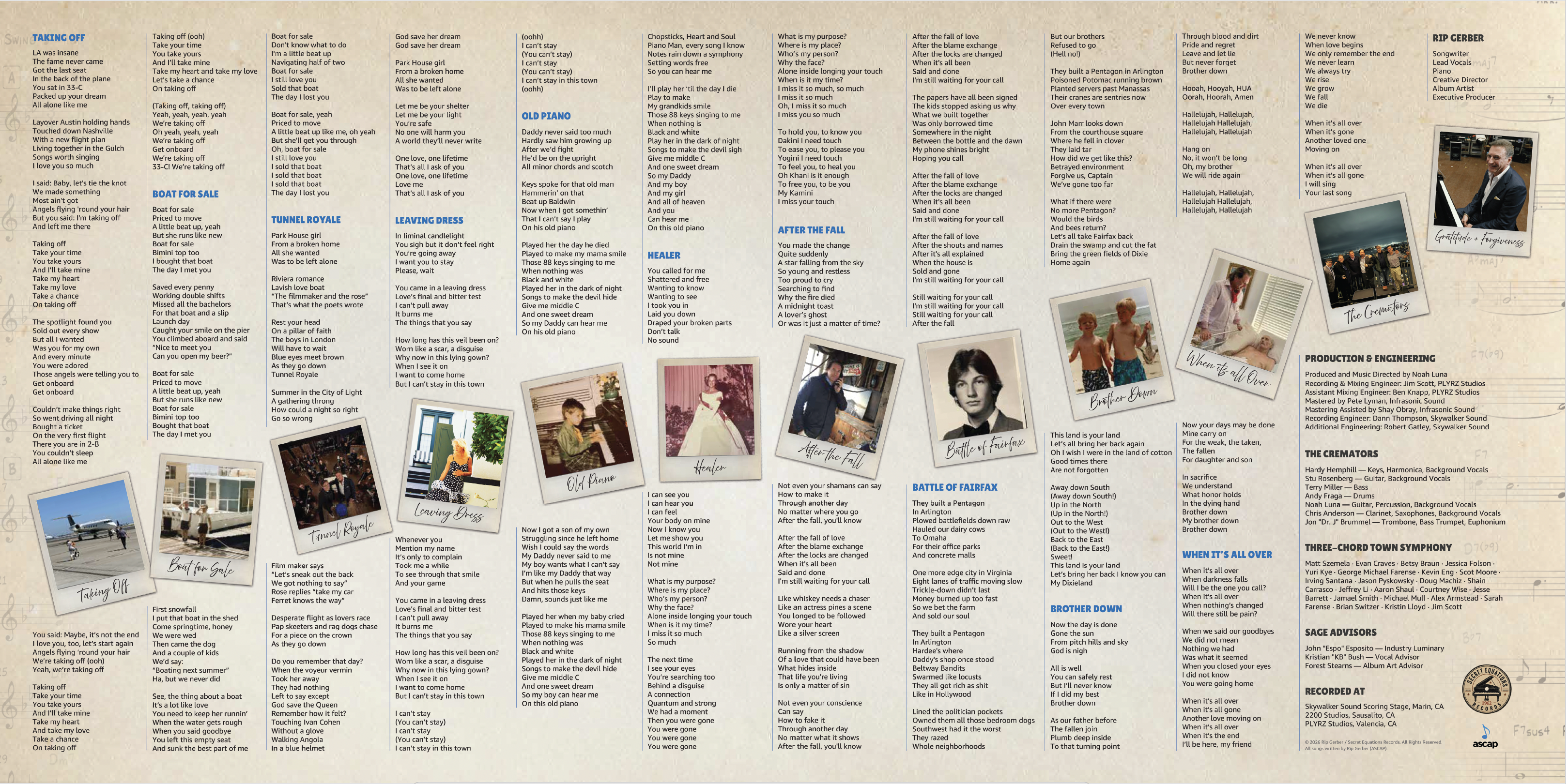 OLD PIANO — Vinyl LP (Gatefold) | Rip Gerber